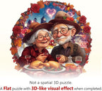 Romantic Grandma Grandpa Love Senior Couple Puzzles Adults Gifts - Image 9