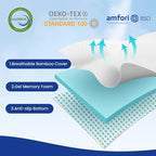 Czpalo 4 Inch Gel Memory Foam Mattress Topper Twin, Cooling Mattress Topper - Image 2