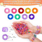 Eppingwin 1000 Pony Beads, 6x9 mm Large Beads, Hair Beads, Beads - Image 3