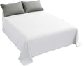 Sfoothome White Flat Sheet, Ultra Soft and Comfortable Microfiber Top Sheet by Sfoothome