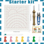 INFUNLY Rainbow Sun Punch Needle Kit - Image 2