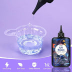 KISREL 500g UV Resin with Large Double-Sided Light, 24 Lamp Beads UV Resin Kit - Image 3