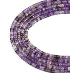 152pcs 4x2mm Natural Amethyst Heishi Disc Rondelle Spacer Stone Semi Precious - Image 2
