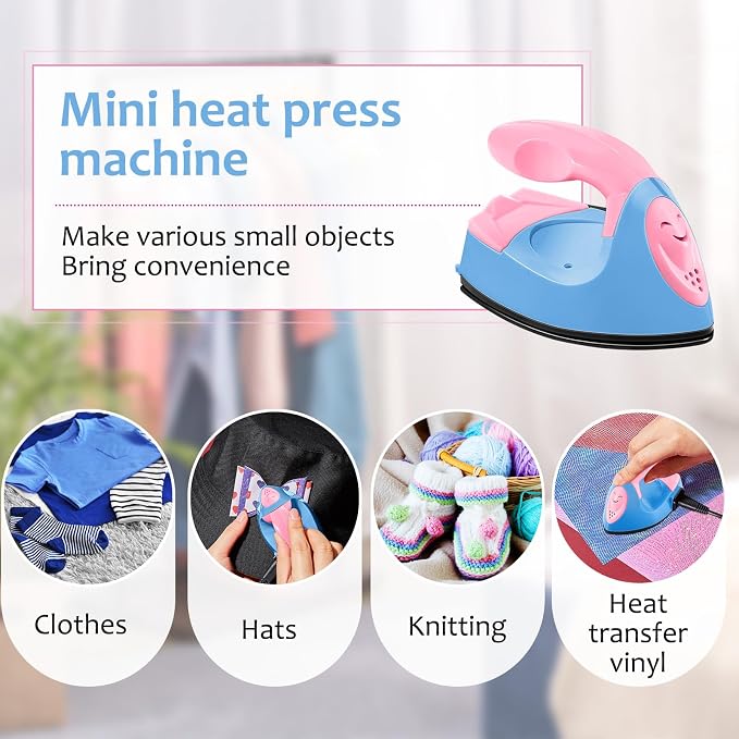 Honoson Mini Craft Iron Mini Heat Press Small Iron 3.93 x 2.36 x 2.76 in - Image 6
