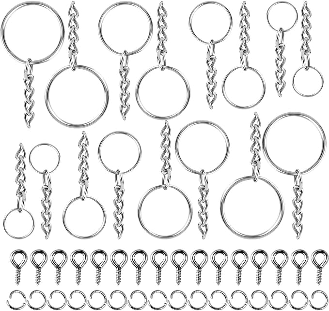 Key Chain Rings, Shynek 360Pcs Key Rings Bulk - Image 5