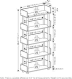 Furinno TURN-N-TUBE 4-Tier Display Shelf, Storage Shelves, Book Shelf, Open - Image 3
