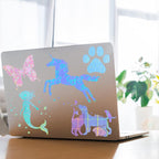 Clabby 36 Sheets Holographic Sticker Paper A4 Vinyl Holographic Laminate Sheets - Image 5