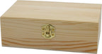 Creative Hobbies Unfinished Wood Craft Box – Light Unfinished Wood - Image 2