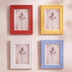 4 Pack 5 x 7 Picture Frame, Wood Beaded Boho Photo Frame, Vintage Photo Display - Image 7