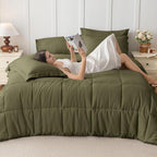 JOLLYVOGUE California King Comforter Set, Ultra-Soft Bed in a Bag Cal King Size - Image 6