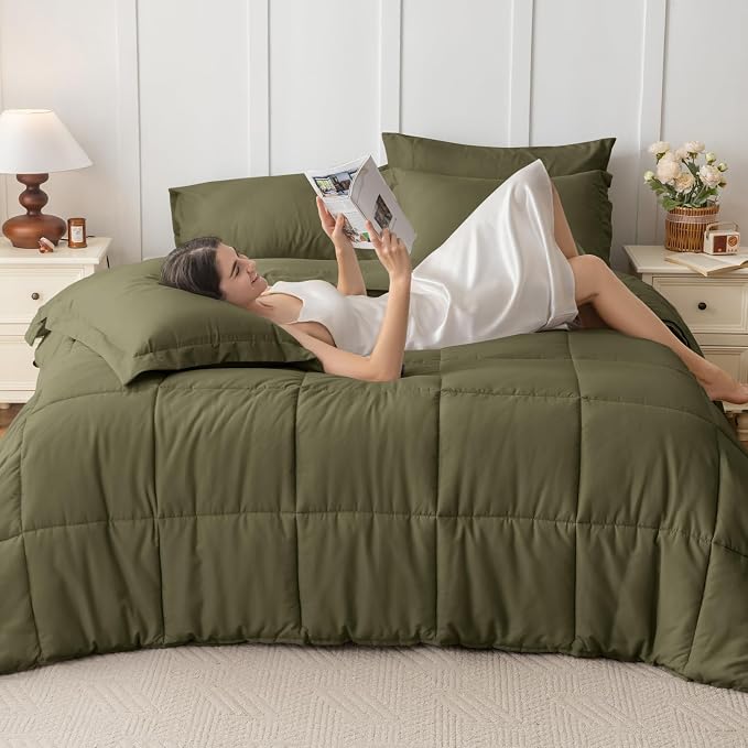 JOLLYVOGUE California King Comforter Set, Ultra-Soft Bed in a Bag Cal King Size - Image 6