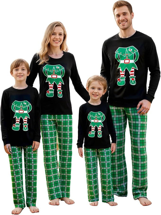 Awoscut Family Christmas Pajamas Matching Pajamas for Family, Xmas PJs Sets Holiday Sleepwear