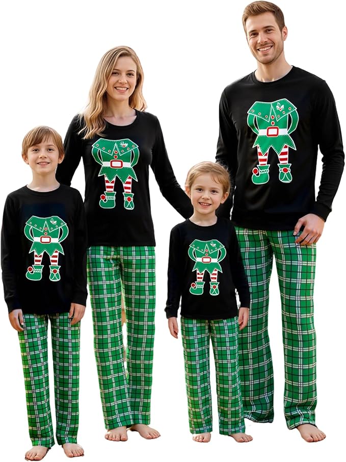 Awoscut Family Christmas Pajamas Matching Pajamas for Family, Xmas PJs Sets Holiday Sleepwear