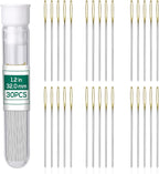 Fteven 30PCS Cross Stitch Needles, Size 28 Stainless Steel Embroidery Needles by FTEVEN