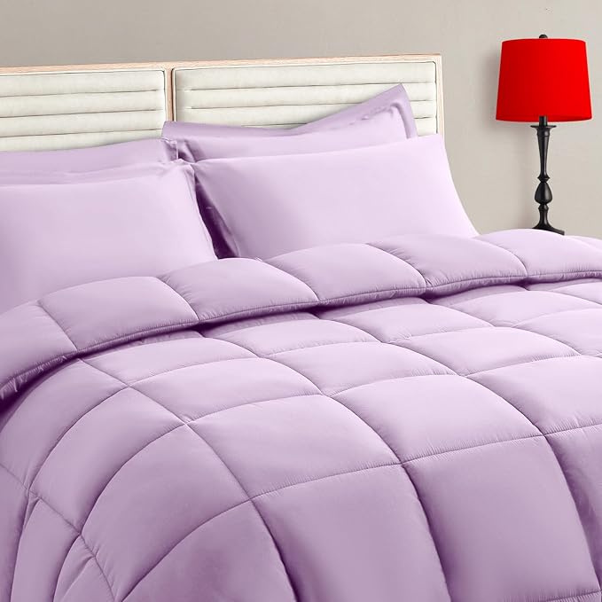 TAIMIT Light Purple Queen Size Comforter Set by TAIMITBedingSets