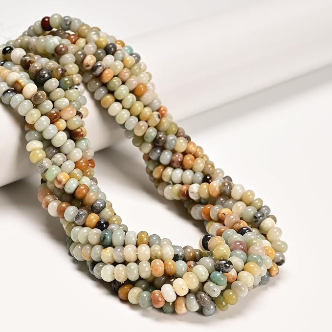ICAI 4x6mm Natural Rondelle Beads – Loose Gemstone Spacers - Image 2