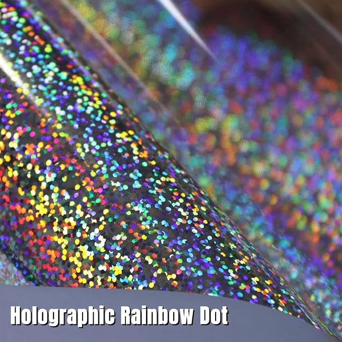 Holographic Silver Metallic Foil HTV Heat Transfer Vinyl - Image 2