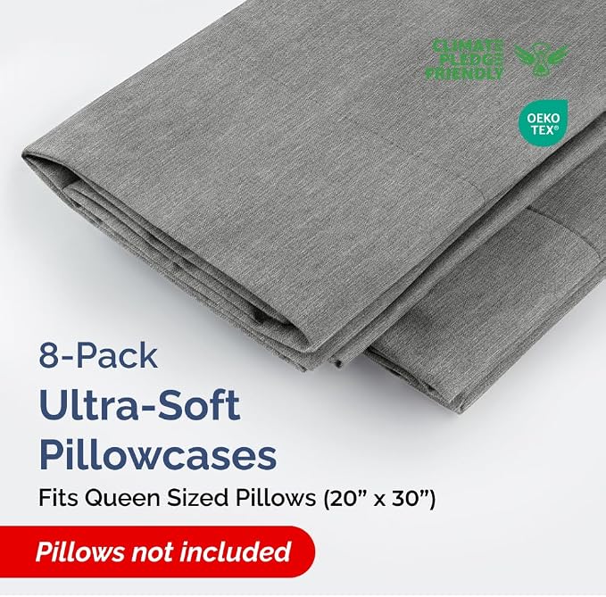 Queen Pillow Cases Set of 8 - Image 2
