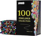 Dyvicl Journal Planner Pens Colored Pens, 100 Colors 0.4mm Fineliner Pen Set by Dyvicl