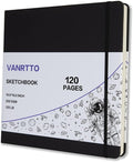 Vanrtto Hardcover Square Sketch Book, Mixed Media Sketchbook 10x10 Inch | by YOURHAPPYTIMECOMPANION