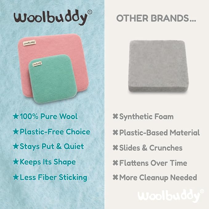 Woolbuddy Wool Felting Pad 10 x 10 x 1.5 Inch, Durable Needle Felting Mat - Image 5