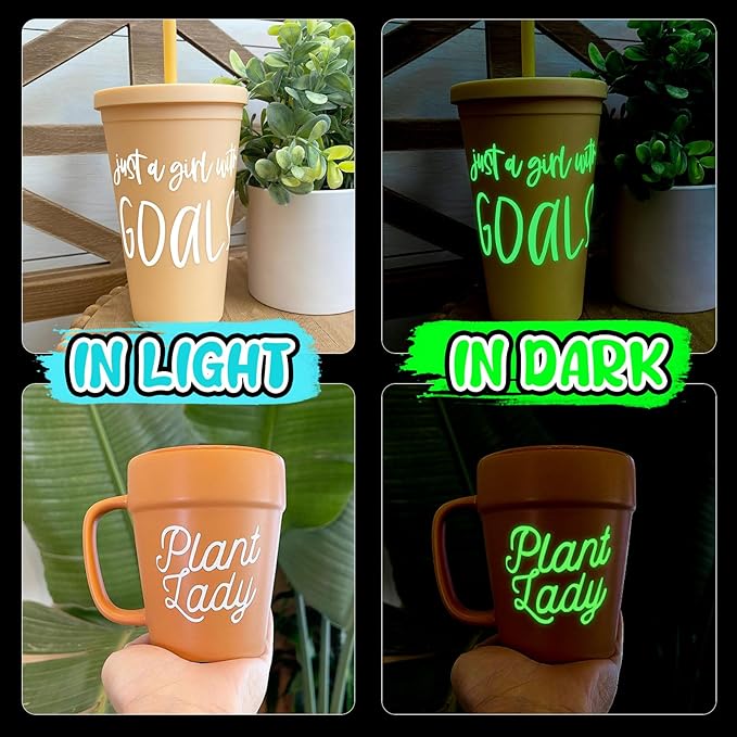 TECKWRAP Glow in the Dark Matte Adhesive Vinyl, 1ft x 5ft - Image 4