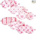 Cuffbow 6 Pack Plush Sleep Mask Set, Cute Plush Eye Masks by Cuffbow