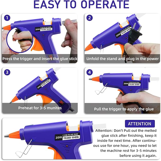 Hot Glue Gun Kit: Mini Hot Glue Guns Kit - Image 3