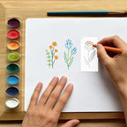 70pcs Flower Stencils for Painting Floral Drawing Stencils for Crafts Reusable - Image 3