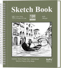 SuFly 11x14 Sketchbook, 100 Sheets Hardcover Sketch Book, 68lb/100gsm Artist by SuFlyDirect