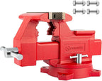 4.5" Heavy-Duty Bench Vise Ductile Iron Bench Vise 360° Swivel Bench Vice by COGNATIVE