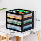 IRIS USA Fits 12" x 12" Paper, 3-Tier Desk Top Storage Unit - Image 4