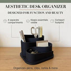 OAKOA Black Desk Organizer - Image 3