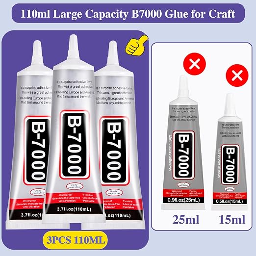 3.7oz B7000 Rhinestone Clear Glue - Image 2