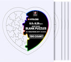 Hygloss Blank Puzzles with Heart Shape by HyglossProductsInc