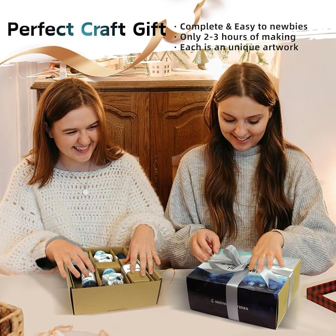 iLAND Crafts for Adults Zen Ocean Resin Art Kit, Creative Teen Crafts Resin Kit - Image 7