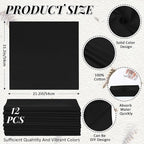Suhine 100% Cotton Solid Bandanas Blank Bandanas Multifunctional Headband Scarf - Image 2