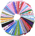 Colored Craft Felt Fabric Patchwork Cotton Sheets 50 Pieces 20 x 20cm by Unknown