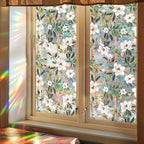 JOONOR Retro Gardenia Flowers Window Privacy Film, Gardenia Stained Glass - Image 4