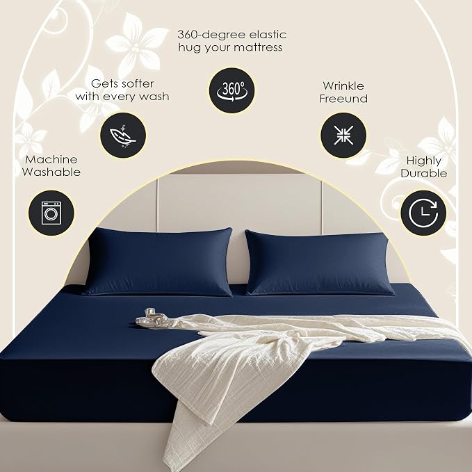 FreshCulture California King Fitted Sheet Only – Premium Hotel-Quality Fitted - Image 4