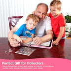 Coin Collection Book Holder for Collectors, 520 Pockets Fireproof Coins - Image 7