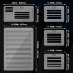 5 Pack Straight Line Stencil for Journaling and Envelope Addressing Guide - Image 7