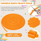 Frienda 5/8 Inch x 40 ft Orange Foam Noodles - Image 2