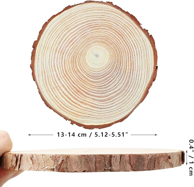 FSWCCK 17 PCS Unfinished Wood Slices - Image 2