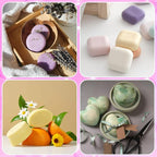 Sakolla 3 Pack Silicone Soap Molds, 4 Cavities Heart, Round and Oval Silicone - Image 6