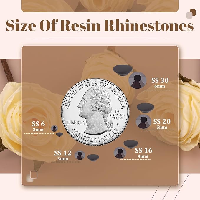 6000PCS 4mm Resin Rhinestones Bulk - Image 3