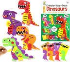 VKPI 4 Pieces EVA Foam Art Crafts Gift Kit, Creative Make Your Own Dinosaurs by VKPI