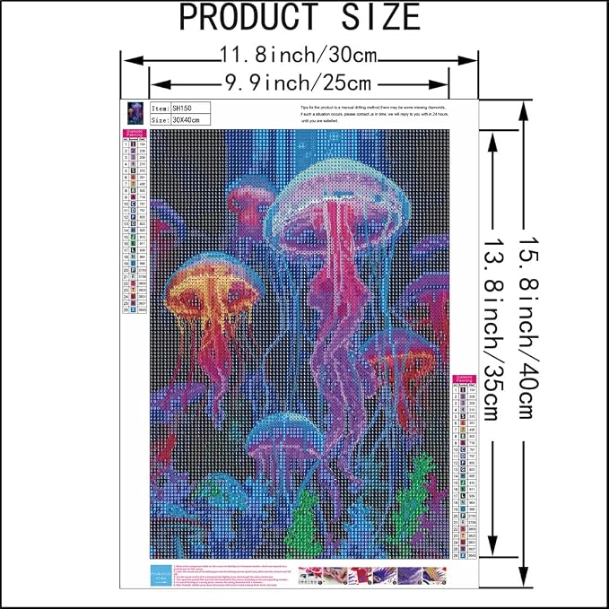 SHICERNHJ Jellyfish Diamond Art Painting Kits - Image 5