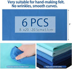 HaoFeiJH 6 Rolls 8"x20" Soft Felt Fabric Sheets, 1.6mm Thick, and Projects - Image 2