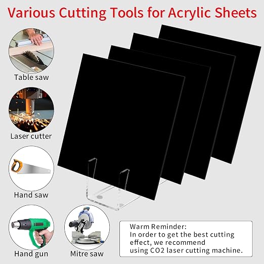 1/8 Thick 12 x 12 inch Acrylic Sheets - Image 2